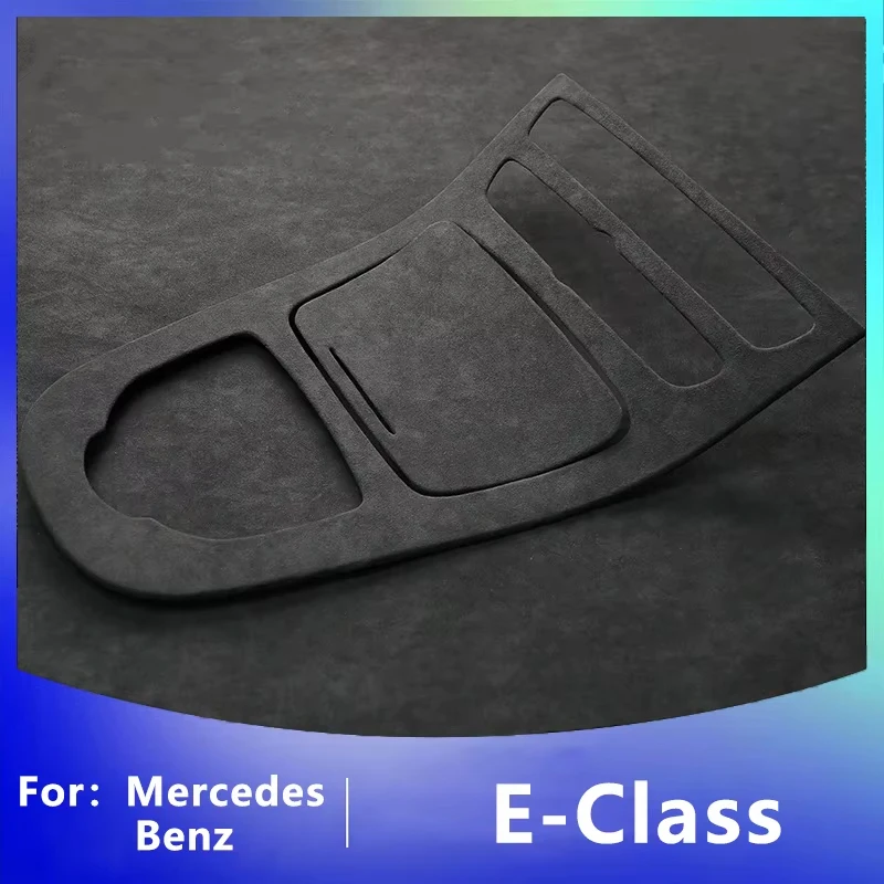 cache-de-garniture-de-pommeau-de-levier-de-vitesses-en-daim-italien-pour-console-centrale-—-compatible-avec-mercedes-benz-classe-e-w213-2016–2023-—-cache-de-protection-—-berline-sport