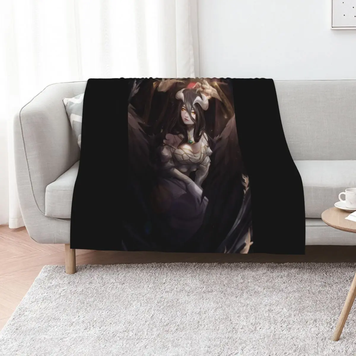 ألبيدو واقعية من أفرلورد أنيمي رمي بطانية هدايا عيد الميلاد بياضات السرير سرير مزخرف بطانيات رمي مزخرفة #1