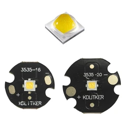 Nichia 219F Neutral White 5000K High CRI 90 SMD 3535 LED on KDLitker DTP Copper MCPCB Flashlight DIY