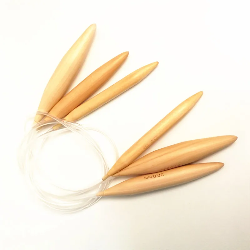 Circular wood sweater knitting needles stitch Crochet Hooks ring Iceland needle diameter 25mm