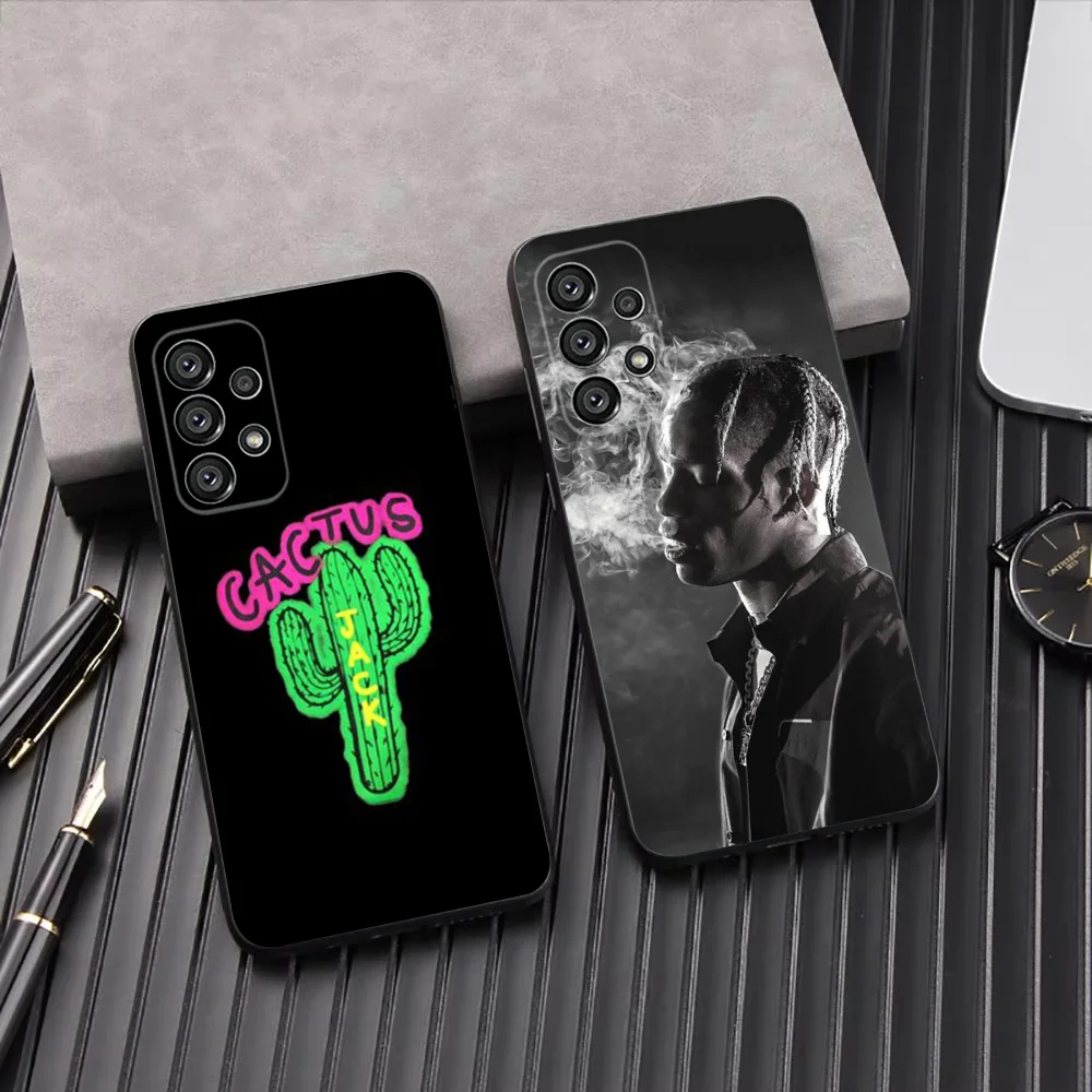

rapper T-Travis Scott Phone Case For Samsung Galaxy A13,A21s,A22,A31,A32,A52,A53,A71,A80,A91 Soft Black Shell