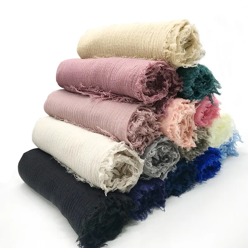 Women Cotton Linen Scarf Summer Girl Solid Color Sunscreen Thin Scarves Soft Shawl Foulard Viscose Spring Female Wrap Shawls New