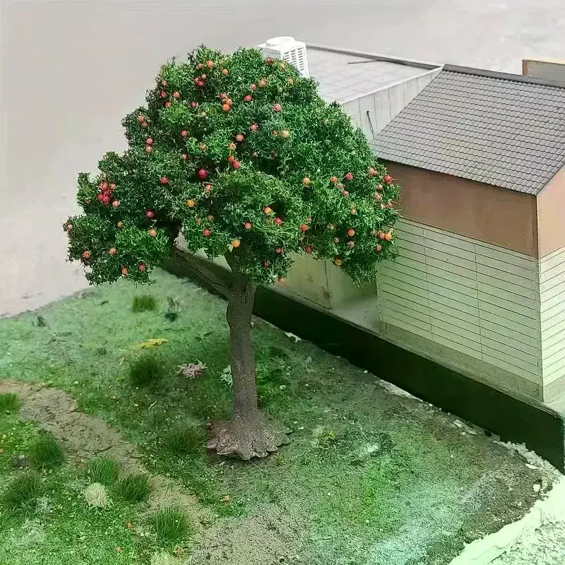 /GJ/DIY Fruit Trees Miniature Landscape Decoration Miniature Sand Table Building Model Realistic Fruit Tree Decor 1Pcs