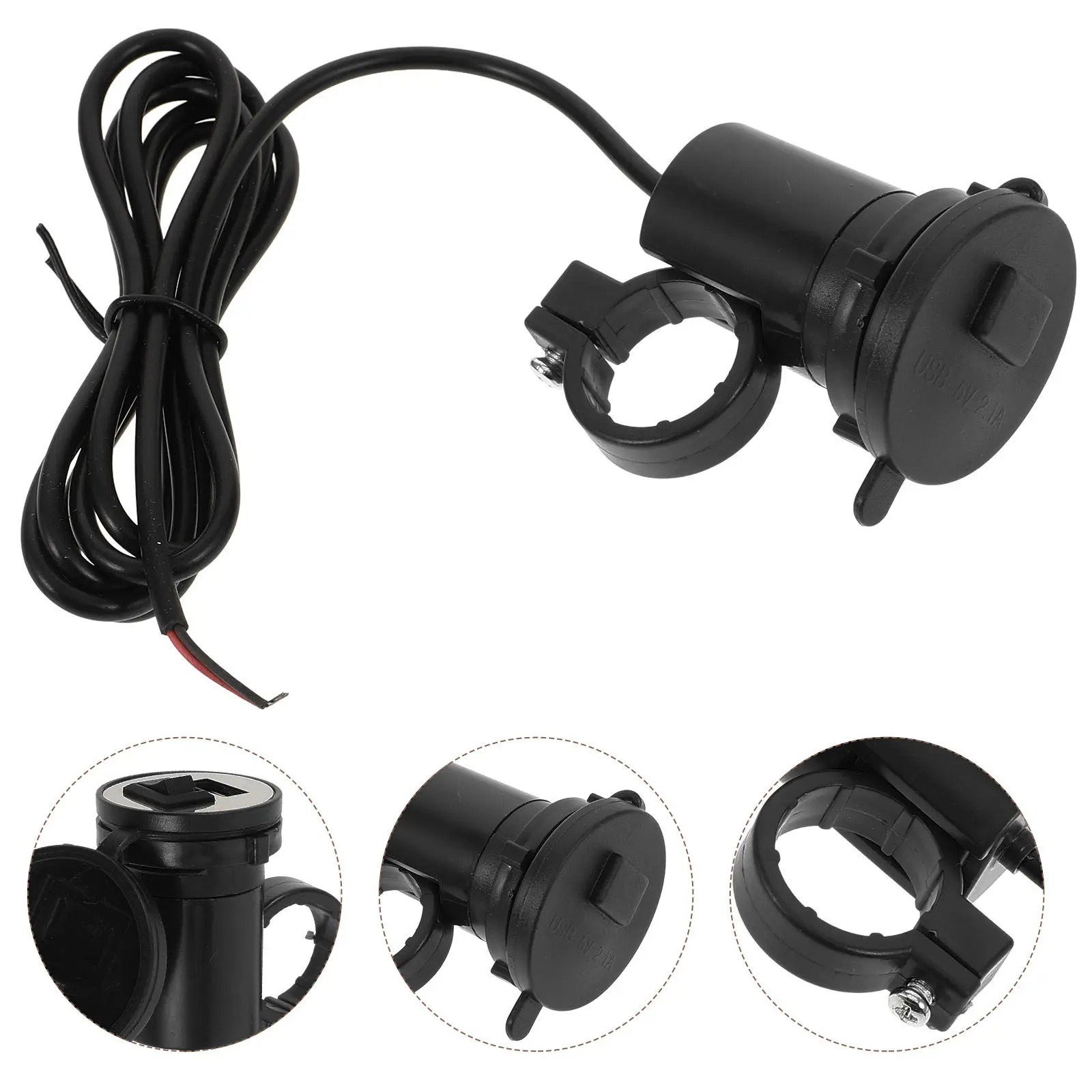 Motorcycle USB Charger 12V Fast Charging Phone Charger for Motorbike Scooter Dirt Bike Compatible with Iphone