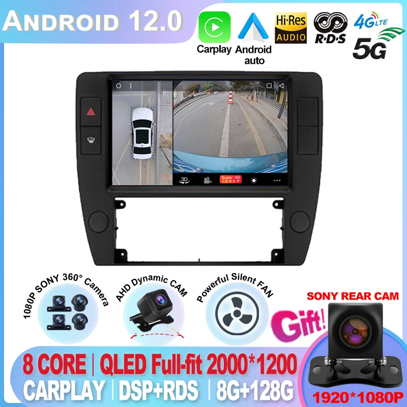 

Android 12 AI Voice Control 4G wifi DSP Car Radio Multimedia For Passat B5 2000 2001 2002 2003-2005 Navigation GPS