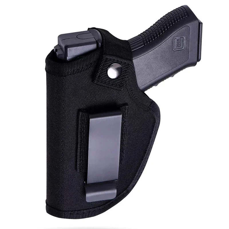 Tactical Gun Holster Concealed Carry Holsters Belt Metal Clip IWB OWB Holster Airsoft Gun Bag For All Sizes Handguns Pistol Bag