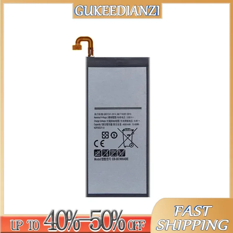 4000Mah Replacement Battery EB-BC900ABE For Samsung Galaxy C9pro C9 Pro Duos SM-C9000 SM-C9008 SM-C900F SM-C900Y