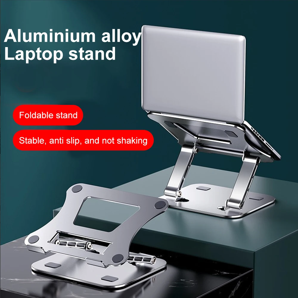 Telefoni Tablet Stand Regolabile In Lega di Alluminio per Computer Portatile Tablet fino a 17 "Portatile Pieghevole Stand di Raffreddamento Stand Per Computer portatili