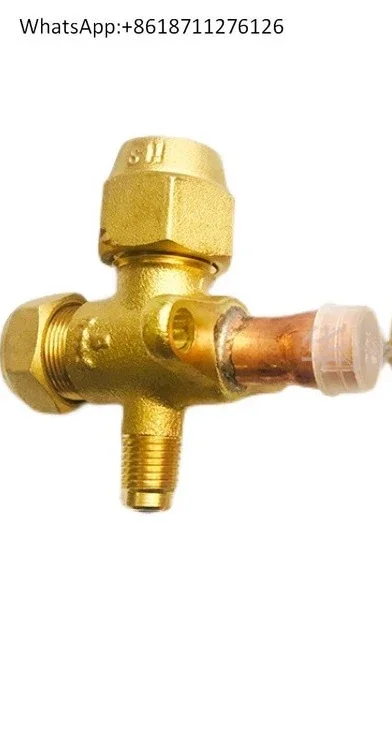 1PC air conditioner globe valve R22 welding fluoride 2 points -6 points 410A high and low pressure, tee