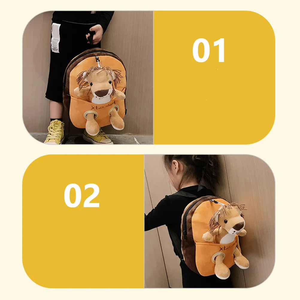 

Cartoon Animal Anti Lost Backpack Kids Kindergarten School Bag Children Adjustable Strap Safety Harness Backpack