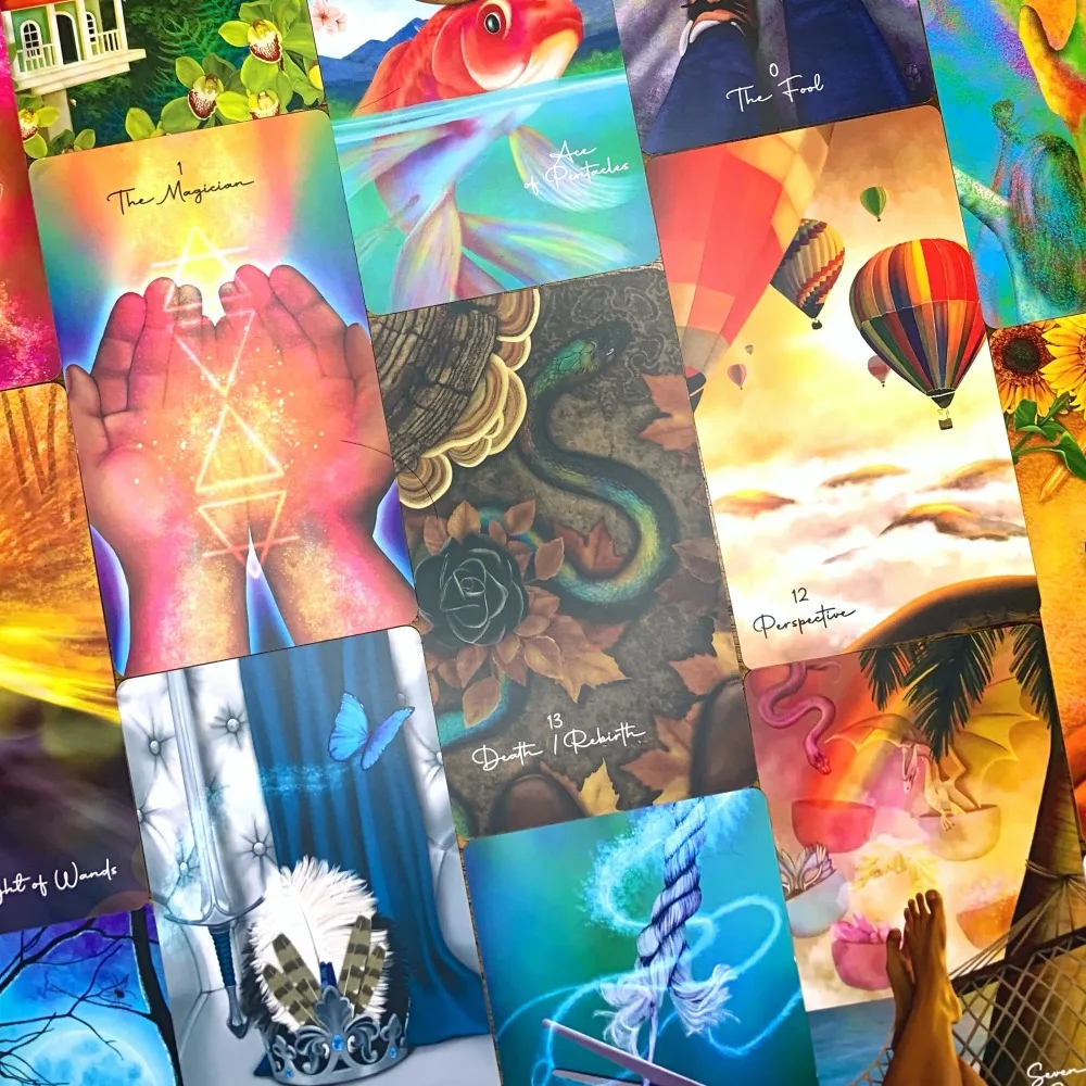 Tarot of Oneness 10.3*6 Cm 78 Pcs Cards Enables You To Connect with Divine Guidance and Embrace Oneness Based on Rider Waite