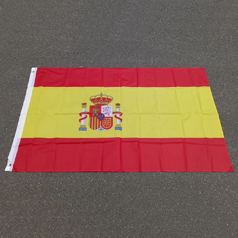 Aerlxemrbrae Spain Flag ، ES Espana ، الإسبانية ، بولي سوبر ، داخلي ، خارجي ، احتفال كبير لافتة ، 90x150cm