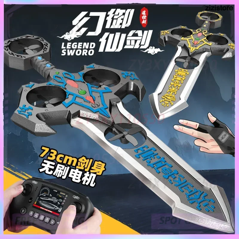 

New Hot Cool Remote Controlled Flying Sword Drone Aircraft Light Height Children'S Toy Remote Control Airplane Fixed Wing Toy