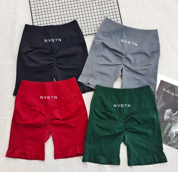 

NVGTN бесшовные шорты для фитнеса, летние женские высококачественные обтягивающие шорты для йоги, пилатеса, высокоэластичные дышащие спортивные шорты