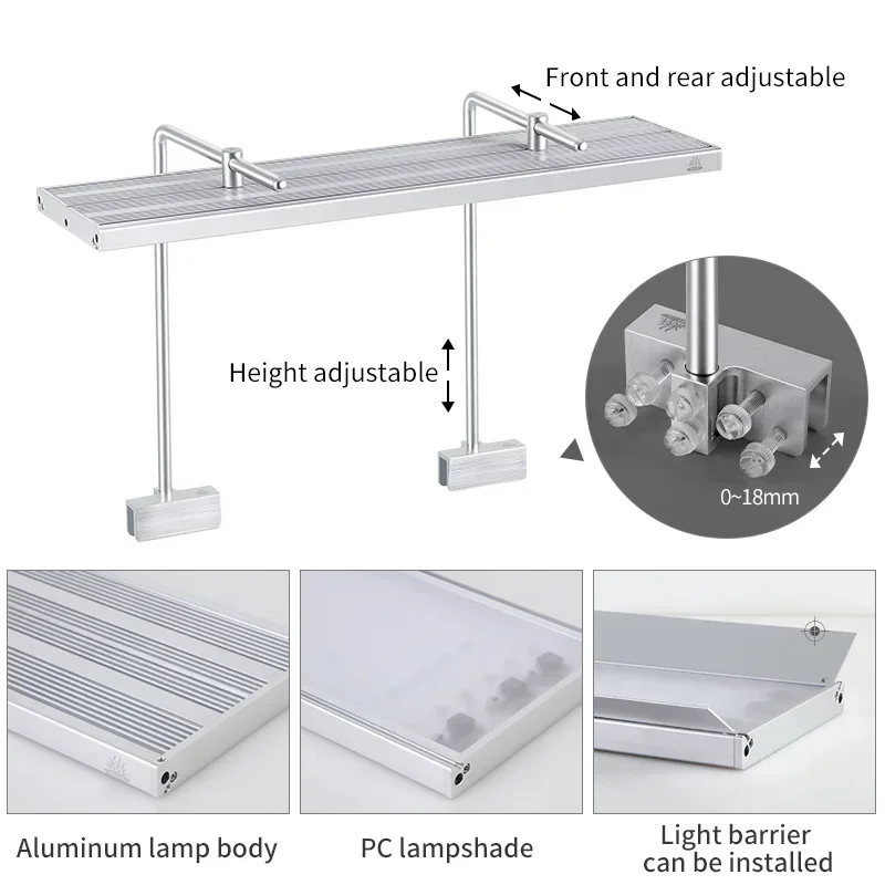 WEEK AQUA L Series Led Aquarium Plants Growing Light Fish Tank  Lamp with APP Dimmer