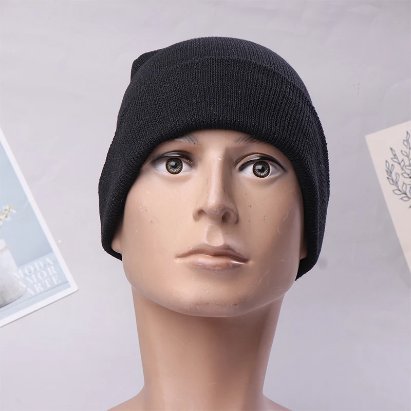 1 قطع البلوز الأسود الصوفية محبوك الصوف الهيب هوب قبعة الثلوج قبعة توبي بيني Berhuruf تسلق الجبال وشاح