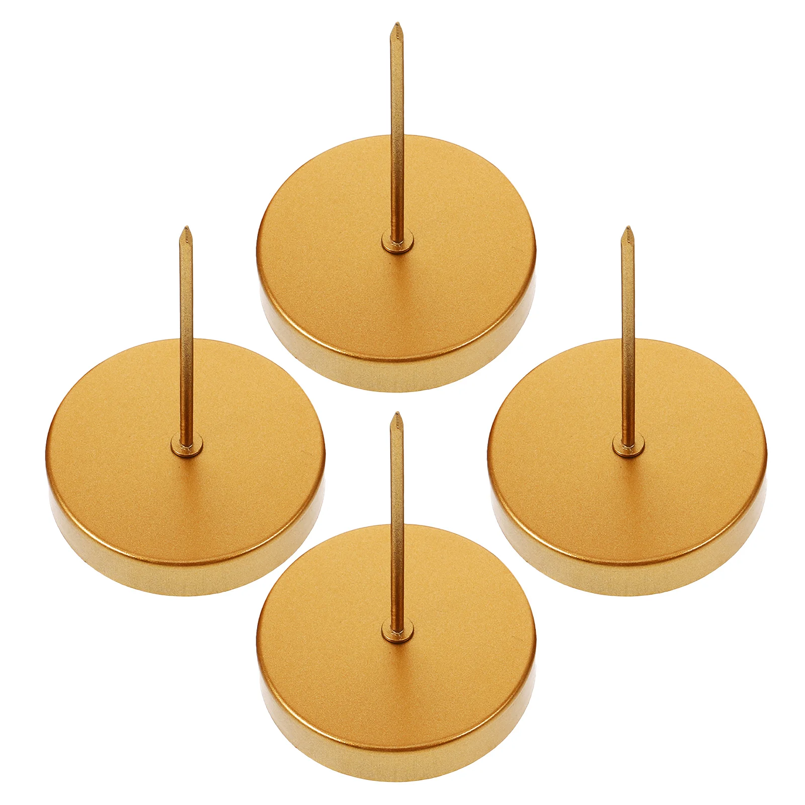 4 قطعة أصحاب تفتق المعادن النمط الفرنسي 3.14X2.36 ''سبائك لإكليل الجدول محور الطرف الديكور حامل مع إكليل سبايك #4