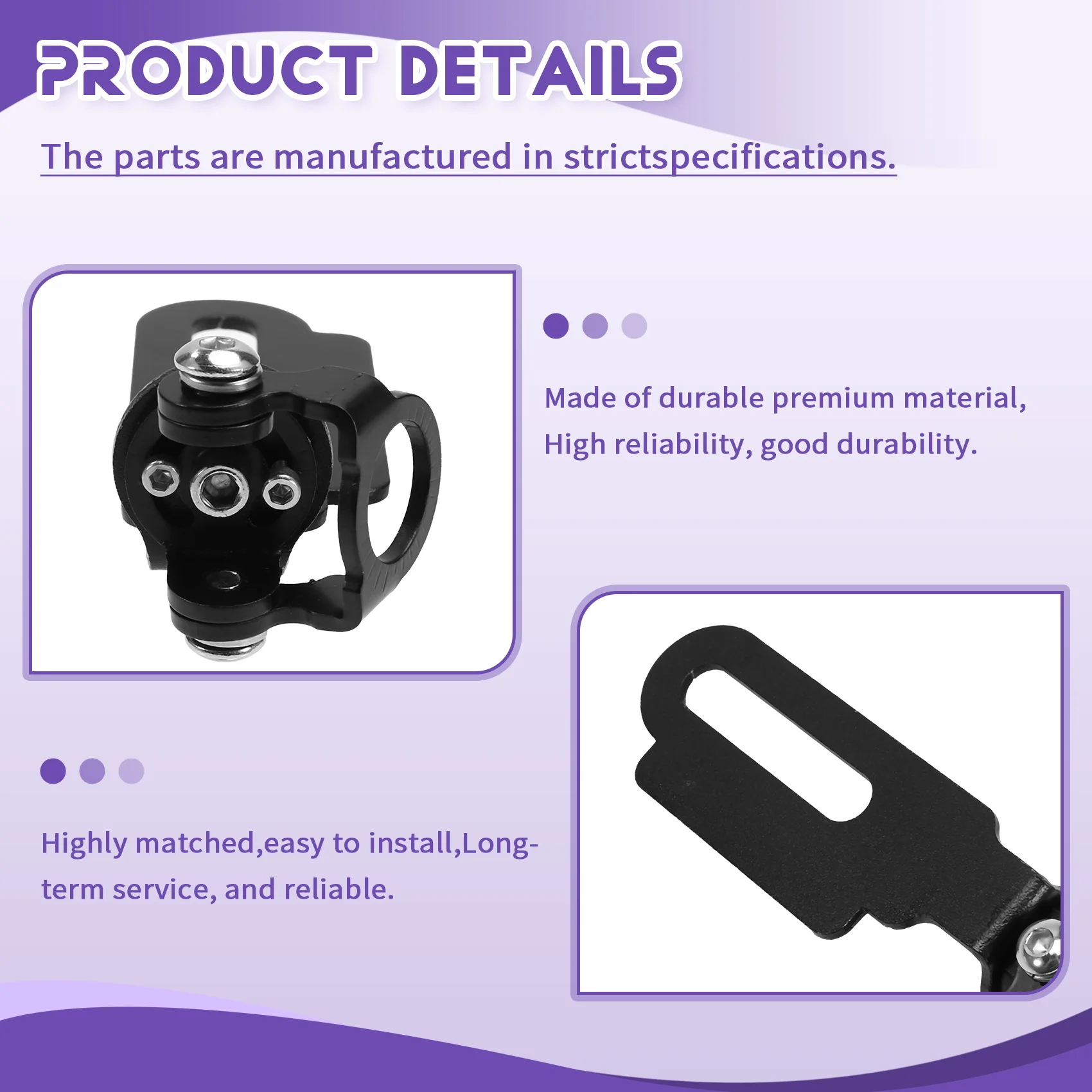 Ingenious-Motorcycle License Plate Feeder Clip Stainless Steel Vehicle Radio Antenna Clip Edge Intercom Antenna Base Bracket