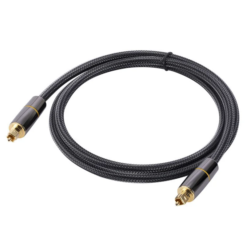 Toslink cabo óptico audio, cabo coaxial spdif, 1m, spdif, para amplificadores, soundbar