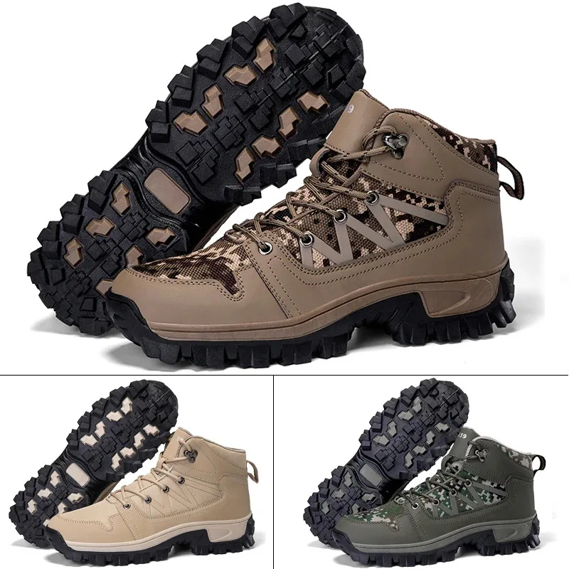 Мужские рабочие ботинки с сеткой для скалолазания, легкая уличная спортивная обувь, удобная дышащая походная дорожная обувь без шнуровки