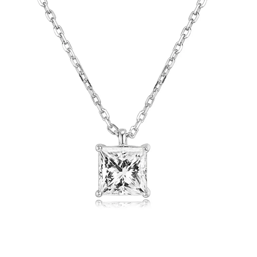 2026 New European and American Simple Square Necklace Women's O-shaped Chain Daily Extremely Simple Style Fashion Accessories