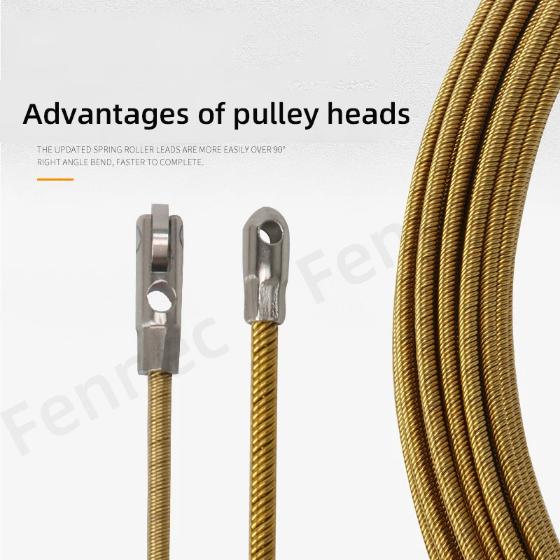 Wire Puller Connector Head Electrician Automatic Thread Guide Special Crimping Mold Cable Elastic Threader Accessories Repair