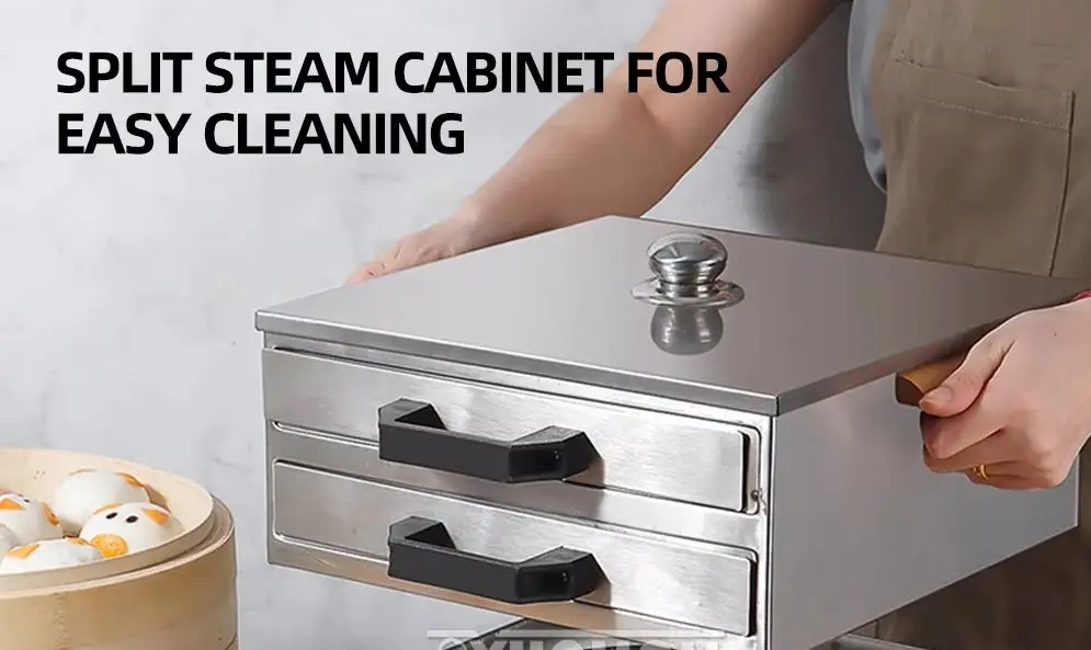 Household Food Steam Machine Stainless Steel Rice Noodle Steamer Cooker Kitchen Rice Noodle Machine