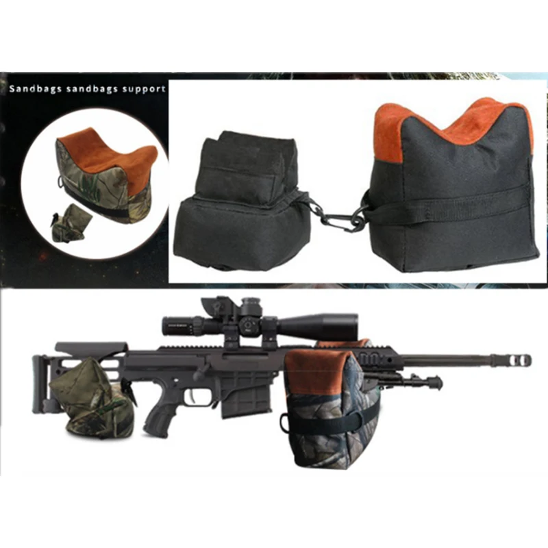 

Outdoor Military Sniper Shooting Target Stand Tactical Front & Rear Support Bag Rifle Gun Army Sniper Sandbag Gun Accessories