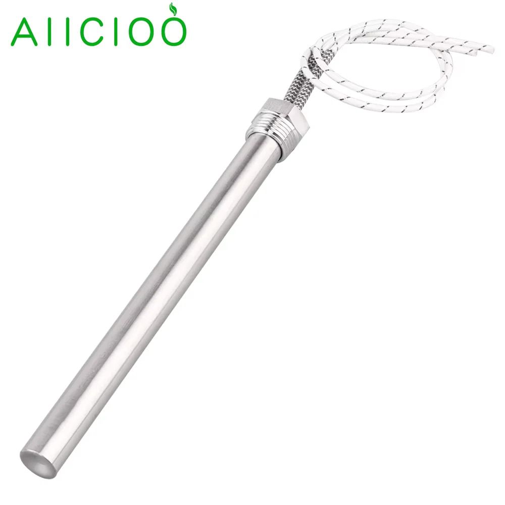DC Cartridge Heater 1/2''Electric Tubular Heater 24v/36v/48v/60v/72v Immersion Water Heating Element 500w/800w/1000w SUS304