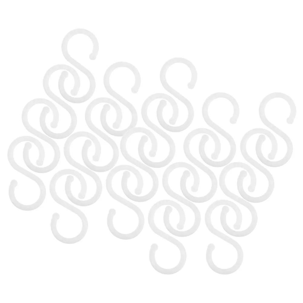 

200pcs Plastic Multi-Functional Sturdy PP Hanger Hooks for Hanging Bags Towels Decorations Light Hooks Outdoor String
