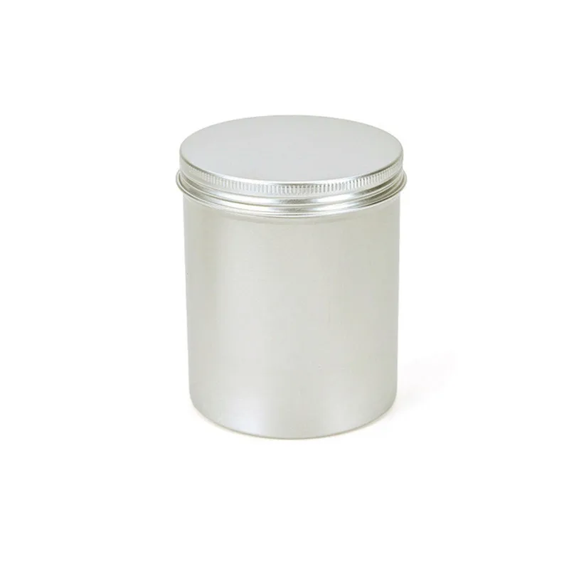 

Candle Aluminum Cylinder 500ml Empty Round Pot Bottle 17oz 500g Large Size Screw Top Steel Tin Cans Storage Metal Can