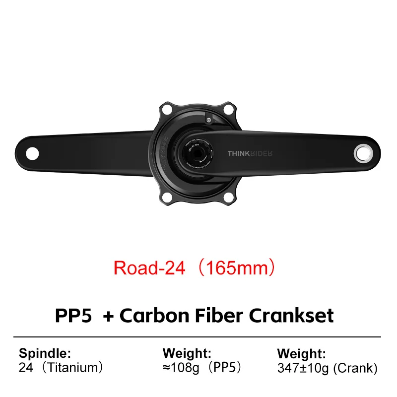 THINKRIDER PP5 Carbon Fiber Spider Power Meter Crankset DUB 29MM