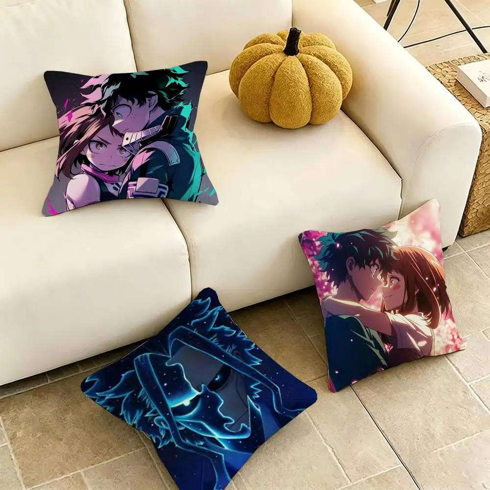 

All Might Anime My Hero Academia-A Pillow Case Square Double-Sided Sofa Cushion Cover Bedroom Bedside Pillow Gift