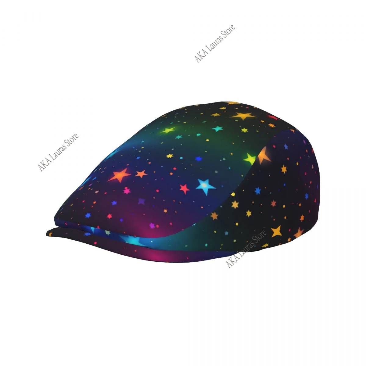Newsboy Cap Colorful Cosmic Space Background With Stars Vintage Casual Cap Berets Visor Gatsby Flat Ivy Hat Elegant Men's Beret