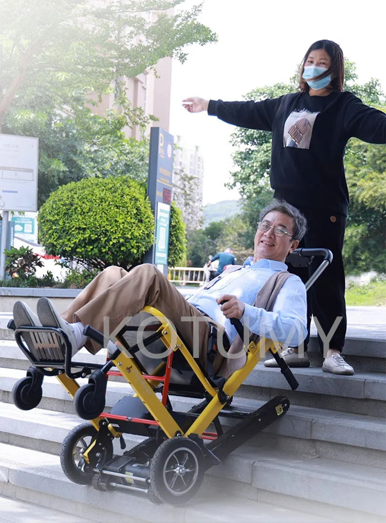 Electric Crawler Climbing Machine Climbing Artifact Automatic up and down  Stair Climbing Machine Trolley Foldable