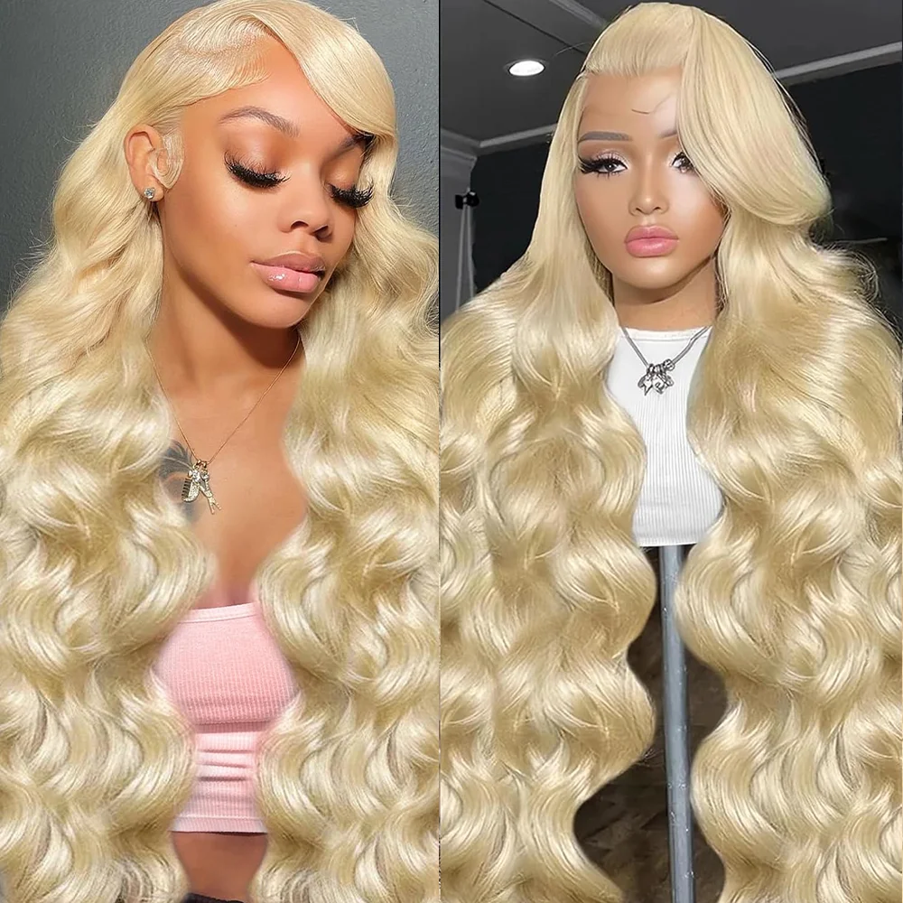 

613 Honey Blonde HD Transparen Body Wave Lace Frontal Human Hair Wig 13x4 13x6 HD Lace Brazilian Wigs for Women