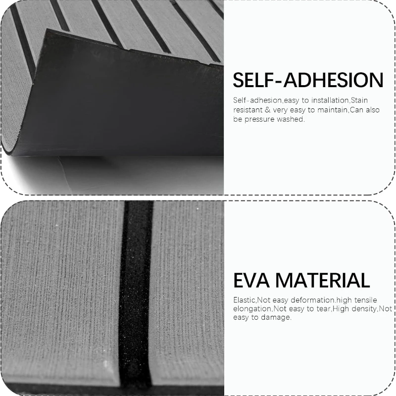 Faux Teak EVA Foam Boat Flooring Pad Self Adhesive Marine Deck Mat Yacht Flooring Carpet Sheet Home Sticker Dropshipping view 4