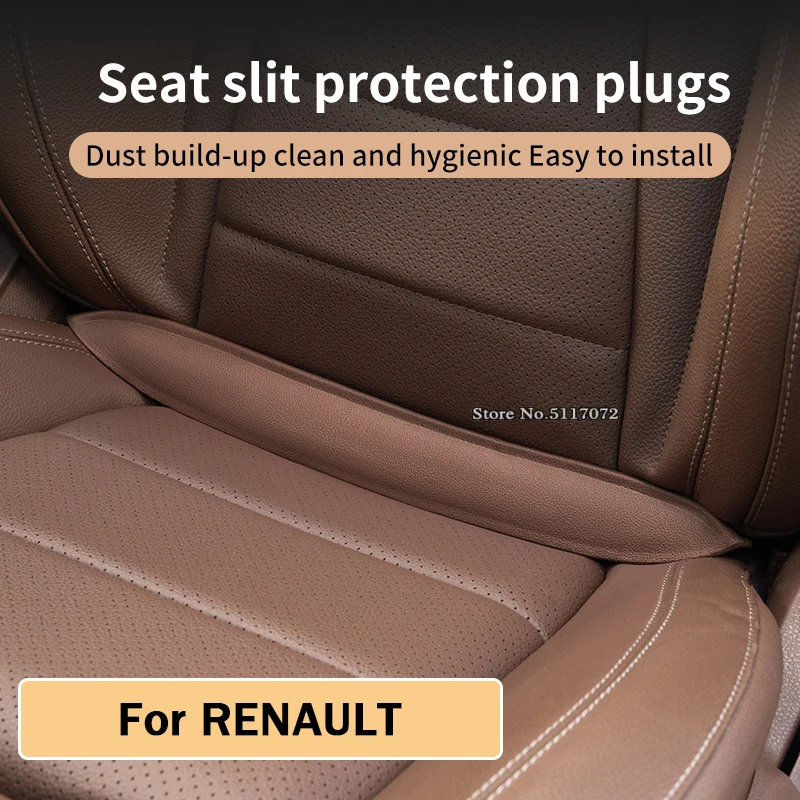 Plug-In Car Seat Gap Filler Elastic EVA Car Seat Crevice Filling Strip Blocker Prevent Dropping For Renault Kadjar Scenic Megane