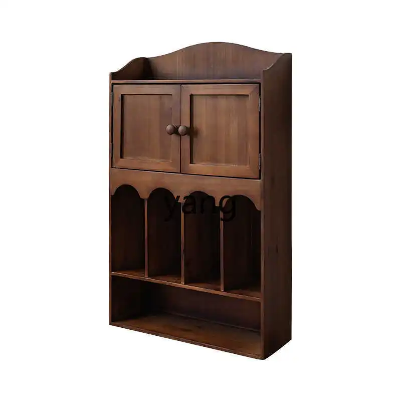 

Lmm retro storage cabinet desktop arched door handmade desk figure display stand