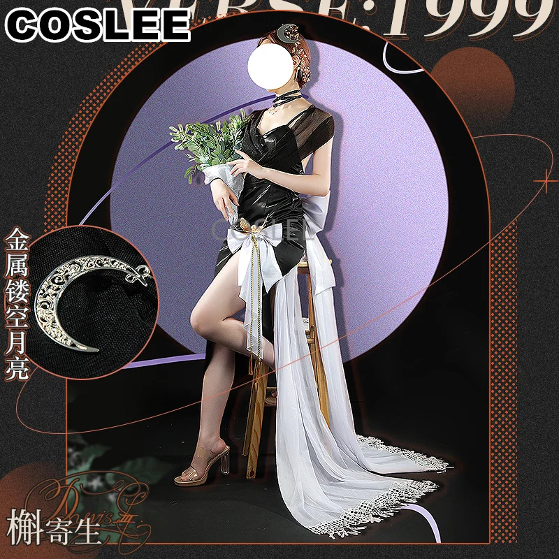 COSLEE [S-3XL] Reverse:1999 Druvis III Elegant Gorgeous Party Dress Cosplay Costume Game Suit Role Play Halloween Outfit Women