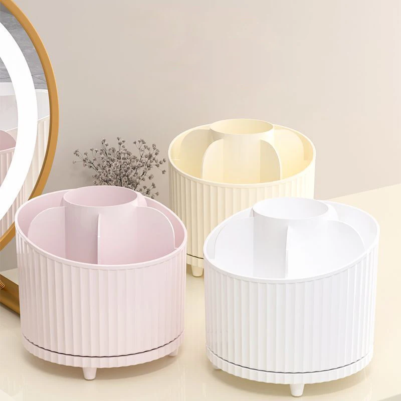 360 回転デスクトップ化粧品収納ボックス口紅ブラシリップクリームホルダーツール多機能デスクトップディスプレイスタンドオーガナイザー