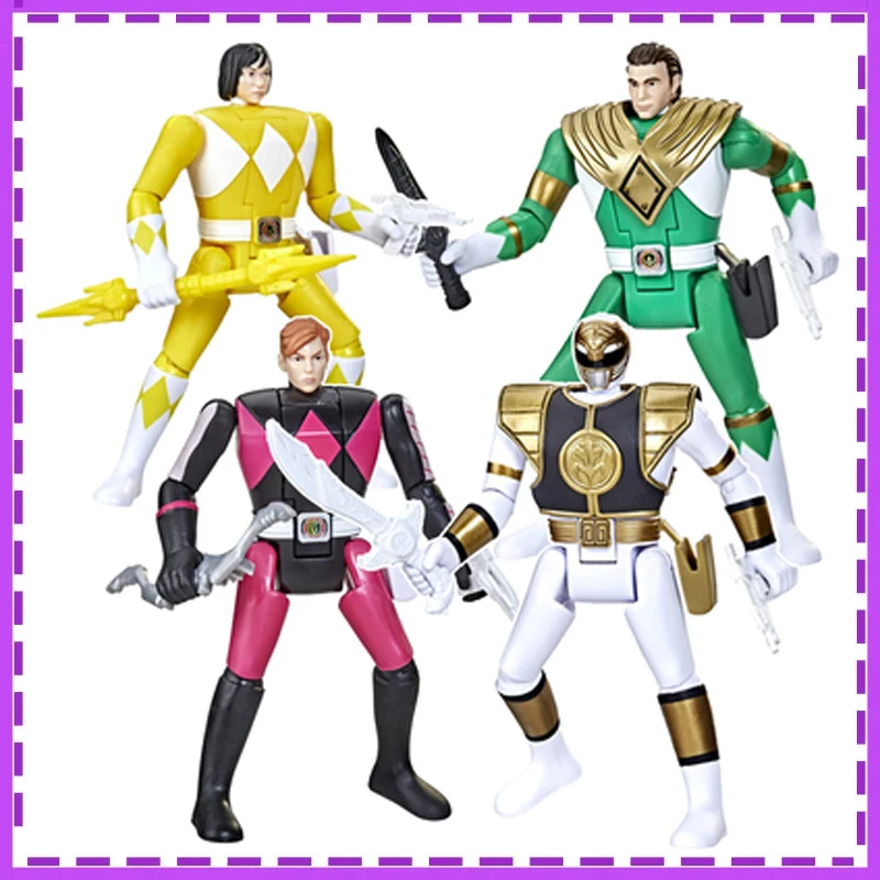 【in Stock】Hasbro Mighty Morphin Power Rangers Tommy White Ranger ACTIVE JOINT Original Anime Action Figure Model Toys