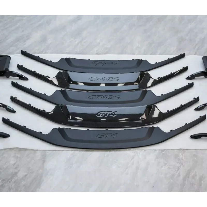 

Real Carbon Fiber Front Lip Diffuser 718 981 982 GT4 2013-2024 Modification