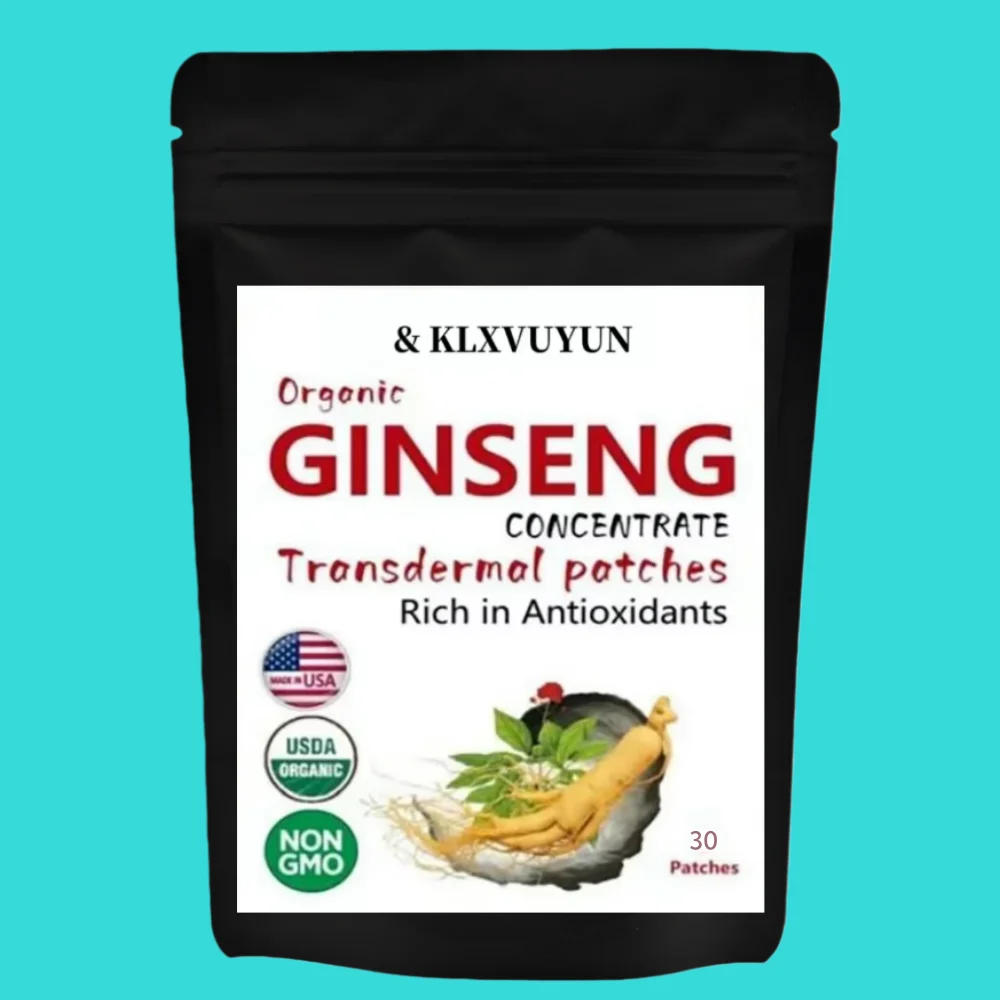 

Мужской и женский корейский красный женьшень Panax с гинкго билоба, 8 трансплеевых заплатками. Высокие гинзенозиды