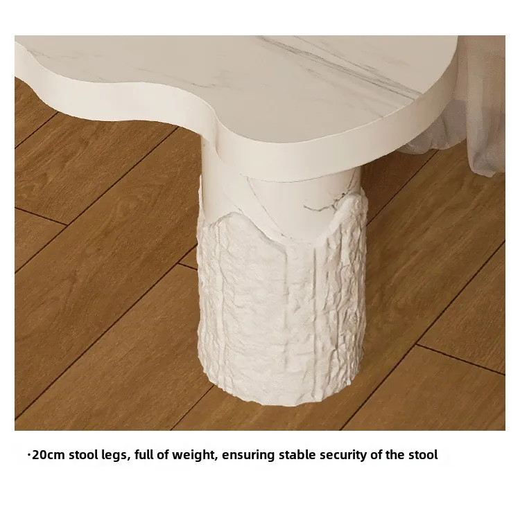 @#Modern Wabi-Sabi Wave Bench Creative Accessible Luxury Stool for Bedroom Living Room or Villa