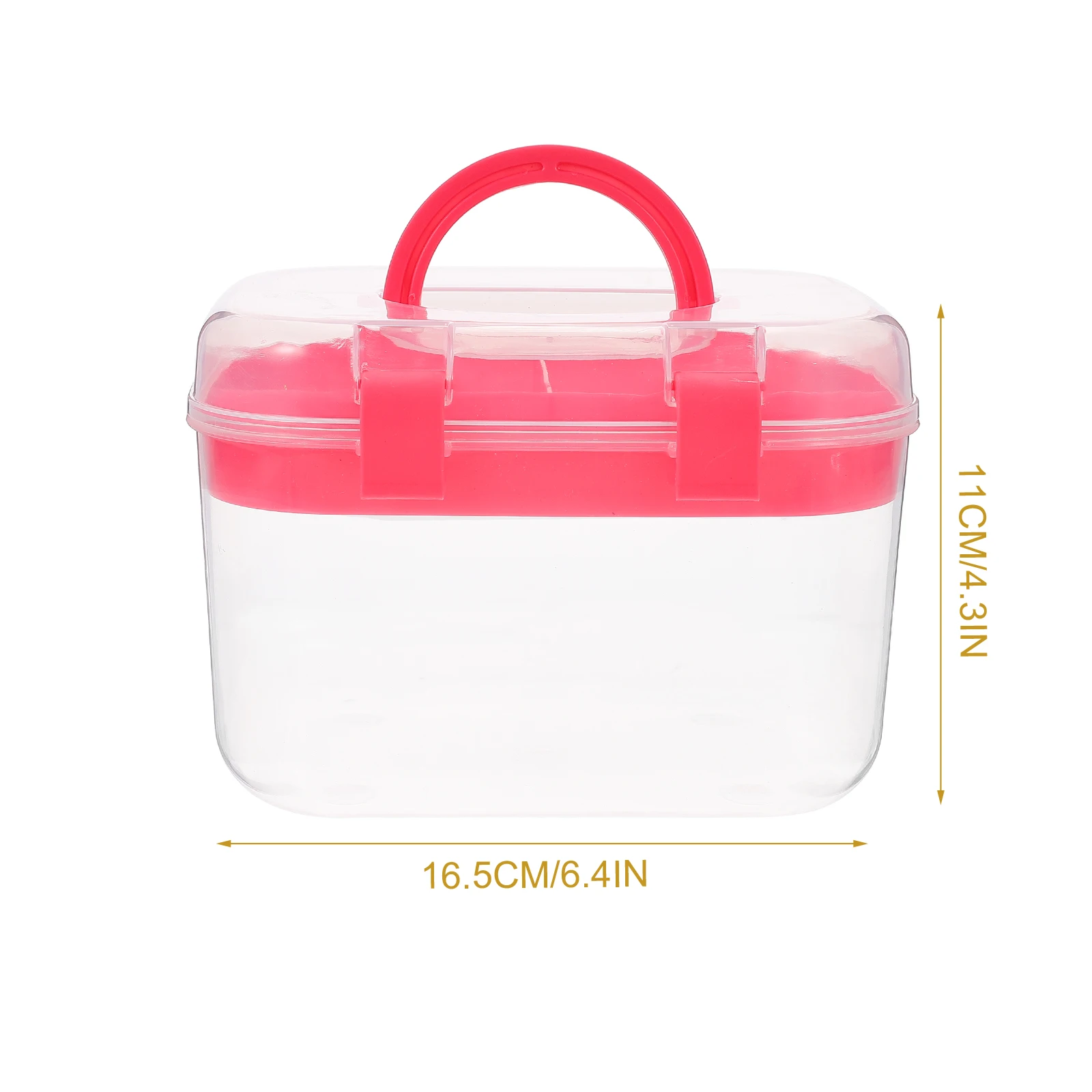 

Double Layer Storage Box Large Capacity Plastic Organizer Home Office Medicine Craft Container With Handle Portable