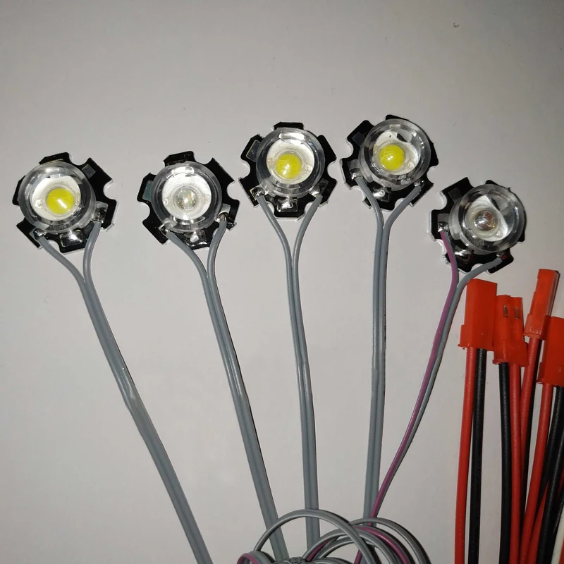 1PCS 2-6S LED Strobe Light with 5W High-Brightness Lamp Bead Remote Controlled Night Flight Light for RC Airplane/Drone Model