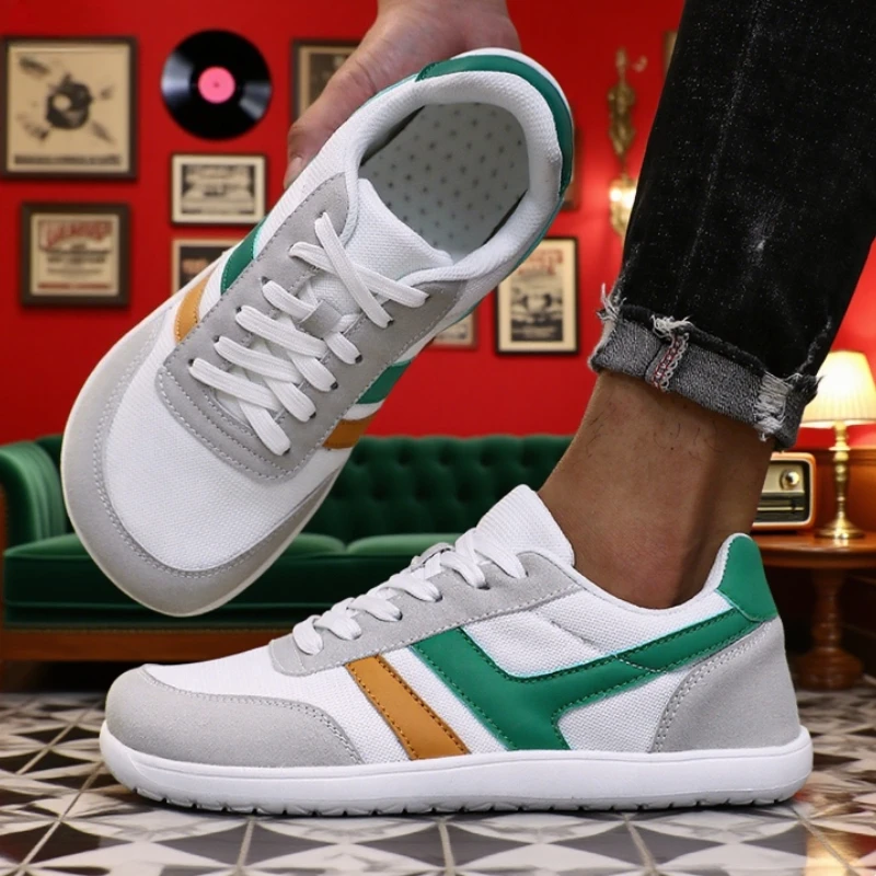 

Men's Wide Barefoot Shoes Outdoor Lightweight Breathable Trail Running Shoes Non-Slip Minimalist Tneis Men's Barefoot Sneakers