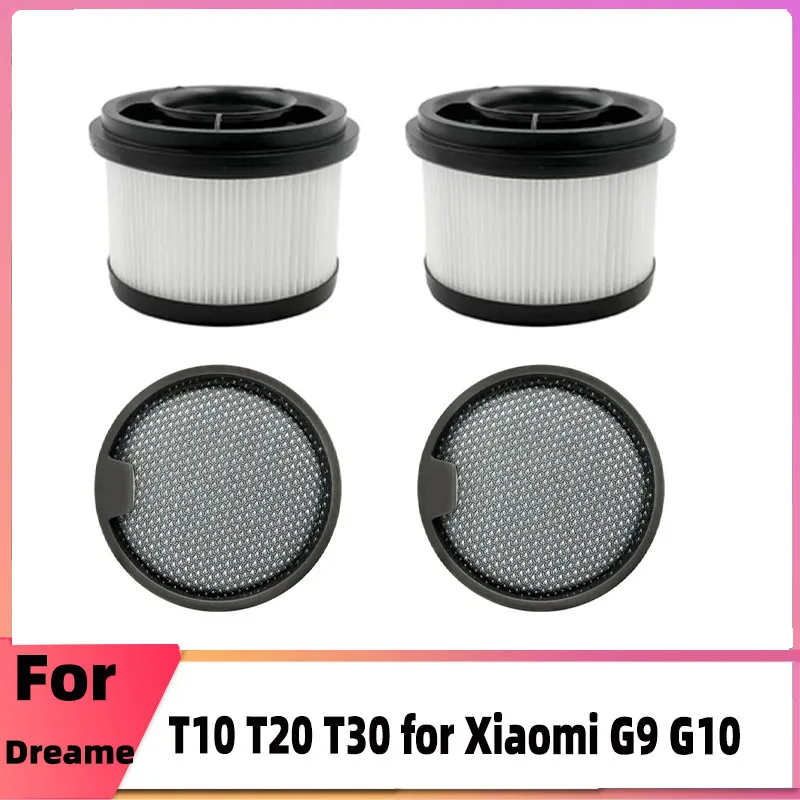 For Xiaomi Dreame T10 T20 T20 Pro T30 T30 Neo Parts Pack Handheld Vacuum Cleaner Accessories Washable HEPA Filter Replacement