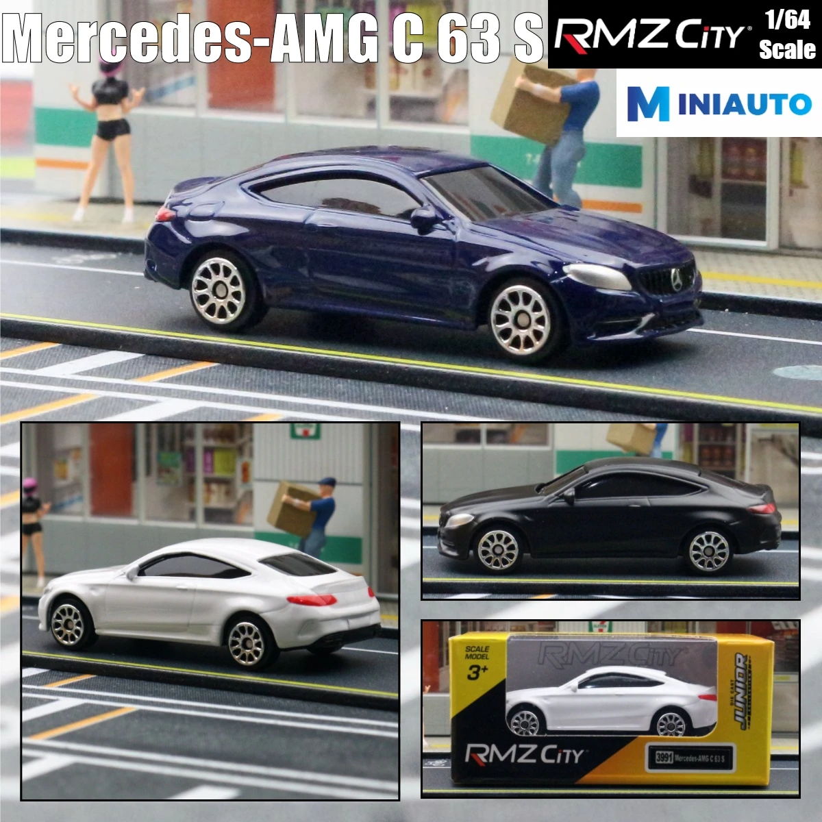 

Коллекция 1/64 года, Mercedes-Benz C63 S AMG, 1:64 литая суперспортивная Игрушечная модель автомобиля, 3 дюйма, Hot Wheels, миниатюрный сплав, металл, подарок для мальчиков